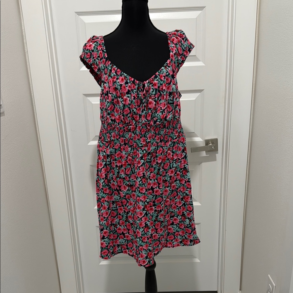 Floral Cap Sleeve Dress
